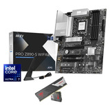 ALTERNATE Upgrade Kit PRO Z890-S WIFI6E + Core Ultra 7 270K Plus + 32 GB Zwart/zilver, Moederbord, CPU, Geheugen