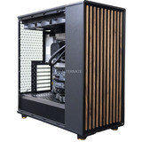 ALTERNATE Workstation Expert Ultra 9 pc-systeem Zwart/houtkleur | Core Ultra 9 285K | Intel Graphics | 64 GB | 2 TB SSD