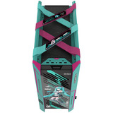 ASUS ROG Strix Helios II Hatsune Miku Edition midi tower behuizing Turquoise/roze | 4x USB-A | 2x USB-C | RGB | Tempered Glass