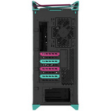 ASUS ROG Strix Helios II Hatsune Miku Edition midi tower behuizing Turquoise/roze | 4x USB-A | 2x USB-C | RGB | Tempered Glass