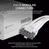 Corsair RM850e White refurbished modulaire 850 watt voeding  Wit, 1x 12V-2x6, 2x PCIe
