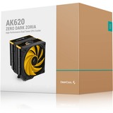 DeepCool AK620 ZERO DARK ZORIA cpu-koeler Zwart/oranje