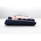 Ducky One 3 Fuji TKL, toetsenbord Roségoud/donkerblauw, US lay-out, Cherry MX Red, PBT Double Shot, hot swap
