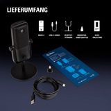 Elgato Wave:3 microfoon Zwart, USB-C