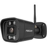Foscam V5P, 3K/5MP Dual-Band WiFi camera met geluid- en lichtalarm Zwart