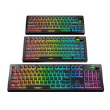 Glorious Aura V3 RGB Keycaps Zwart, Pudding-style keycaps, Double Shot PBT, 130 stuks