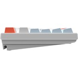 HelloGanss HS108T White Feather RGB mechanisch toetsenbord Wit, US lay-out (QWERTY), Gateron Yellow, 100%, RGB leds, PBT Doubleshot keycaps, hot swap, 2,4 GHz / Bluetooth / USB-C