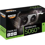 INNO3D GeForce RTX 5060 Ti TWIN X2 8GB grafische kaart 3x DisplayPort, 1x HDMI 2.1, DLSS 4