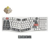 Keychron Q13 Ultra-P4 8K Wireless Custom Mechanical Keyboard, toetsenbord Wit, US lay-out, Keychron Silk POM Banana, 96%, RGB, Hot swap, 8K, 2.4 GHz / Bluetooth 5.2 / USB-C