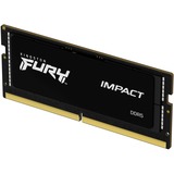 Kingston FURY Impact 16 GB DDR5-6400 (1x 16 GB) laptopgeheugen Zwart, KF564S38IB-16, SO-DIMM, XMP 3.0