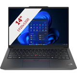 Lenovo ThinkPad E14 Gen 6 (21M3002XMH) 14"  laptop Zwart | Ryzen 5 7535HS | Radeon 660M | 16GB | 512GB SSD