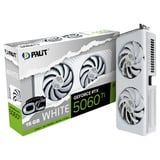 Palit GeForce RTX 5060 Ti OC WHITE 16GB grafische kaart Wit, DLSS 4, 3x DisplayPort, 1x HDMI 2.1