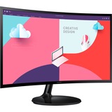 SAMSUNG LS24C360EAUXEN 24" curved monitor Zwart, VGA, HDMI, AMD FreeSync