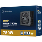 SilverStone Triton 750Rz, 750 Watt voeding  Zwart, 1x 12-Pin High Power GPU, 3x PCIe, Kabel-Management