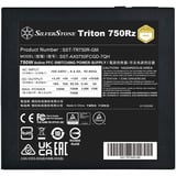 SilverStone Triton 750Rz modulaire 750 watt voeding  Zwart, 1x 12V-2x6, 3x PCIe