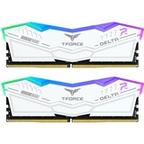 Team Group 32 GB DDR5-6400 (2x 16 GB) Dual-Kit werkgeheugen Wit, Delta RGB, FF4D532G6400HC32ADC01, XMP 3.0