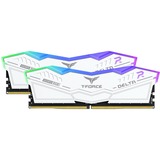 Team Group 32 GB DDR5-6400 (2x 16 GB) Dual-Kit werkgeheugen Wit, Delta RGB, FF4D532G6400HC32ADC01, XMP 3.0
