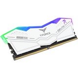 Team Group 32 GB DDR5-6400 (2x 16 GB) Dual-Kit werkgeheugen Wit, Delta RGB, FF4D532G6400HC32ADC01, XMP 3.0