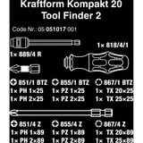 Wera Kraftform Kompakt 20 Tool Finder 2 bitset Zwart/groen