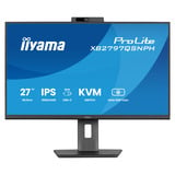 iiyama ProLite XB2797QSNPH-B1 27" monitor Zwart, HDMI, DisplayPort, USB-C, LAN, Audio, Webcam