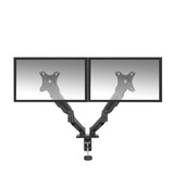 ACT Connectivity Monitorarm met gasveer, 2 monitoren tot 35 inch Zwart, ACT Essentials, Kantelen, Roteren, Zwenken