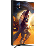 AOC U27G4XM MiniLED dual gaming monitor 27" 4K UHD  Zwart/rood, 1x HDMI, 1x DisplayPort, USB-A, USB-B, 320 Hz