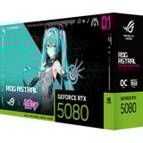 ASUS GeForce RTX 5080 ROG ASTRAL GAMING OC Hatsune Miku Edition grafische kaart Turquoise, DLSS 4, 3x DisplayPort, 2x HDMI 2.1