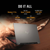 ASUS TUF Gaming A16 FA607NU-RL111W 16"  gaming laptop Zwart/grijs | R5 7535HS | RTX 4050 | 16 GB | 512 GB SSD