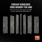 Corsair Vengeance 32 GB DDR5-6000 (2x 16 GB) werkgeheugen Zwart, CMK32GX5M2D6000Z38, XMP, EXPO