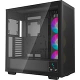 DeepCool MORPHEUS midi tower behuizing Zwart | 4x USB-A | 1x USB-C | RGB | Tempered Glass