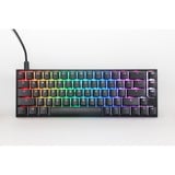 Ducky Mecha Pro SF RGB mechanisch toetsenbord Zwart, US lay-out (QWERTY), Cherry MX Speed Silver, 65%, RGB leds, PBT double-shot
