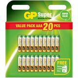 GP Batteries Super Alkaline AAA - 20 stuks batterij