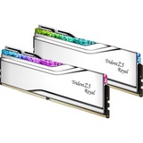 G.Skill 48 GB DDR5-8200 (2x 24 GB) Kit werkgeheugen Zilver, Trident Z5 Royal, RGB, EXPO