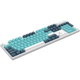 HelloGanss HS108T GC16 RGB mechanisch toetsenbord Wit, US lay-out (QWERTY), Gateron Yellow, 100%, RGB leds, PBT Doubleshot keycaps, hot swap, 2,4 GHz / Bluetooth / USB-C