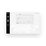 Iqunix A80 Explorer Wireless Mechanical Keyboard, gaming toetsenbord Donkerblauw/donkergeel, US lay-out, Gateron Brown, RGB leds, 80% (TKL), Hot-swappable, PBT, 2.4GHz | Bluetooth 5.1 | USB-C