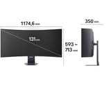 LG UltraGear evo 52G930B-B 52" 4K Ultra HD Curved UltraWide gaming monitor Zwart, 1x DisplayPort, 2x HDMI, 1x USB-C, 2x USB-A, 240 Hz