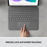 Logitech Combo Touch for iPad Pro 12.9-inch (5th generation), toetsenbord Beige, US lay-out
