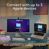 Logitech MX Keys S for Mac toetsenbord Lichtgrijs, US-International lay-out (QWERTY), 100%, Bluetooth Low Energy