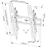 Neomounts Select WL35S-850BL14 tv wandsteun bevestiging Zwart