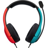 PDP LVL40 Wired Stereo Gaming headset on-ear  Blauw/rood, Nintendo Switch