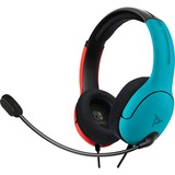 PDP LVL40 Wired Stereo Gaming headset on-ear  Blauw/rood, Nintendo Switch