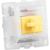 Sharkoon Switch Set Gateron CAP Milky Yellow keyboard switches Geel/wit, 35 stuks