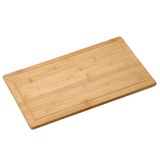  Snij- en afdekplaat, bamboe snijplank Houtkleur, 50 x 28 cm