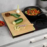  Snij- en afdekplaat, bamboe snijplank Houtkleur, 50 x 28 cm