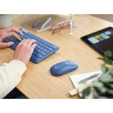 Trust Lyra Multi-Device Wireless Keyboard & Mouse desktopset Blauw, US lay-out (QWERTY), Scissor switches, 65%, 800 - 1.600 dpi, 2,4 GHz USB, Bluetooth