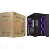 ASUS A32 PLUS midi tower behuizing Zwart | 2x USB-A | 1x USB-C | RGB | Tempered Glass