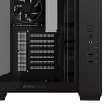 ASUS ASUS A32 PLUS TG ARGB BLACK midi tower behuizing Zwart | 2x USB-A | 1x USB-C | RGB | Window