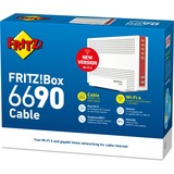 AVM FRITZ!Box 6690 Cable International router Wit/rood