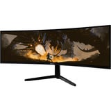 Arozzi Nova Curved 49" v2 UltraWide gaming monitor Zwart, 1x DisplayPort, 2x HDMI, 1x USB-C, 2x USB-A, 165 Hz