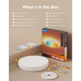 Govee 15-Inch RGBICWW Smart Ceiling Light Pro verlichting Wit, 2,4GHz-wifi + Bluetooth